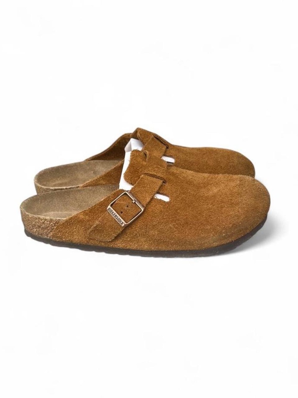 Birkenstock Boston Mink Brown Suede Clogs Soft Footbed EU 42 US Men's 9 Regular - Picture 6 of 8